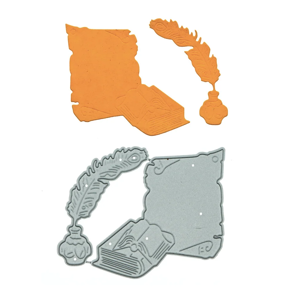 Reliéfové kovové rezanie Die Scrapbooking Perchment perie perie Pero Pero Pero Patter Craft Paper Cutter Stencil pre zdobenie pamäťovej karty