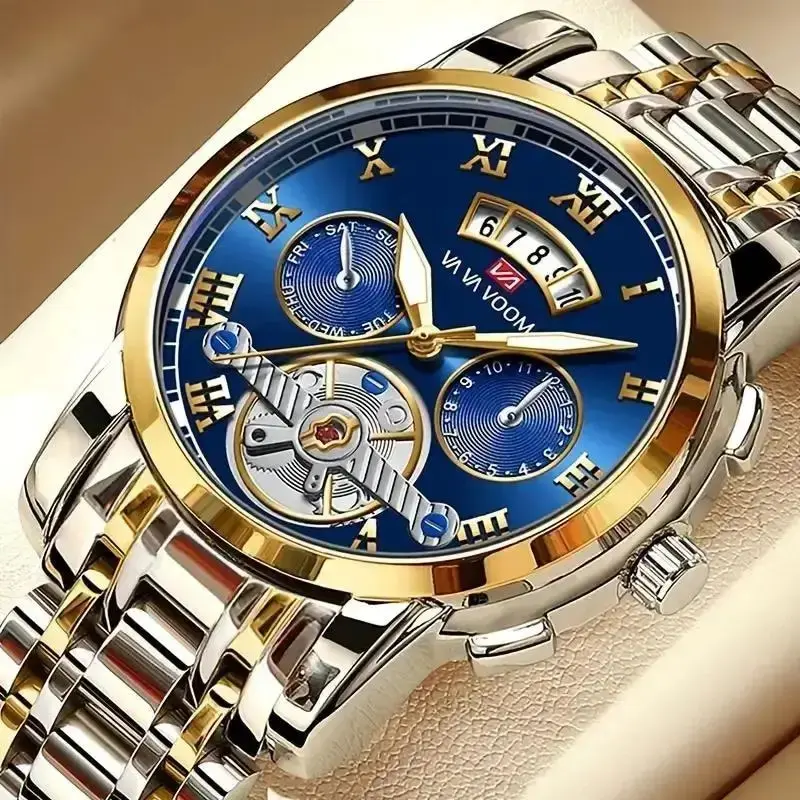 Relogio Masculino Top Brand Pánske luxusné hodinky z nehrdzavejúcej ocele Luminescence Clock Casual Chic 3Bar Waterproof Outdoor Sport Watch