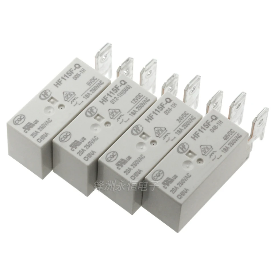 Relé 2pcs hf115f-q-005 006 012 024-1D -1H 18A ONE OTVORENÉ