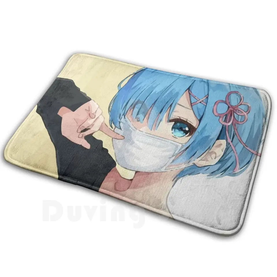 Rem koberec mat koberec vankúš Soft rem rem rem re rem re rem re anime manga re nula anime waifu