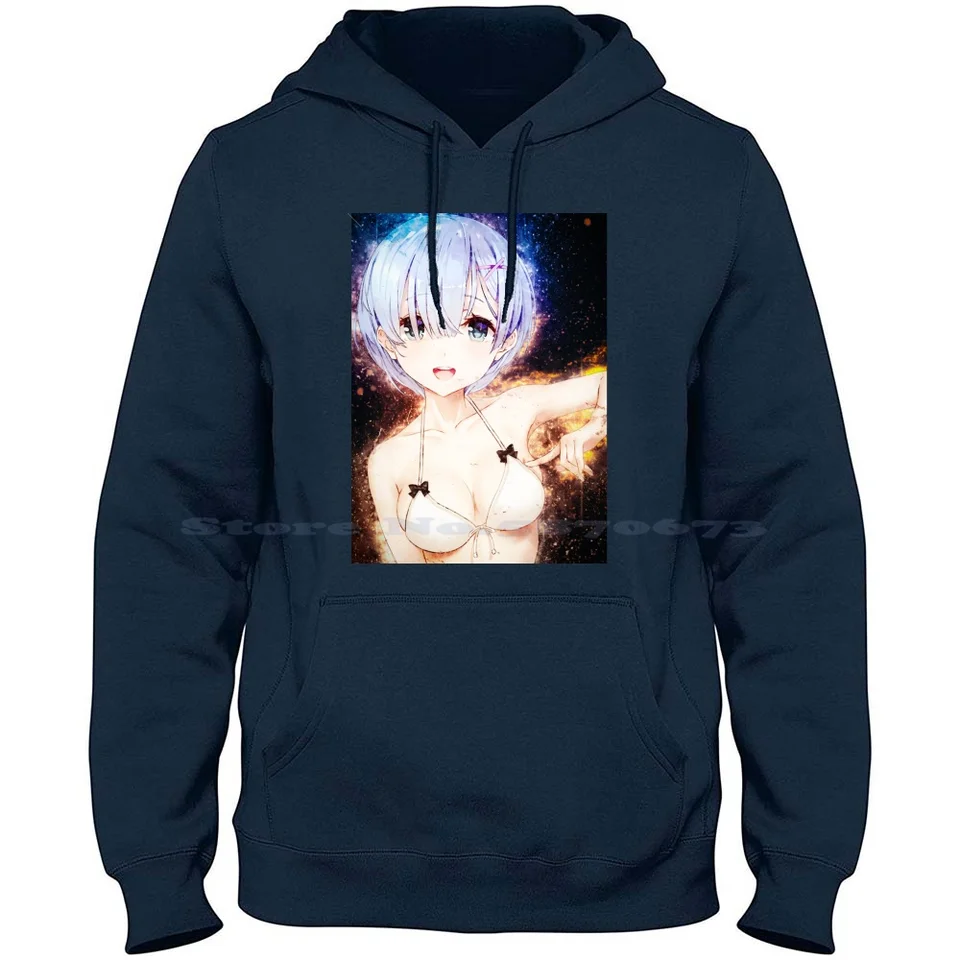 REM RE NULA 100% Cotton Hoodie T košeľa anime japonská rem Emilia puk Beatrice Crusch Ram Ferris echidna elsa granhiert