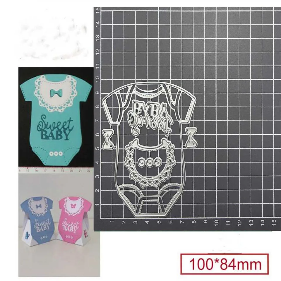 Remeslá kovová oceľ rezanie zomiera detské oblečenie šablóny pre scrapbooking papierová karta Reliéf