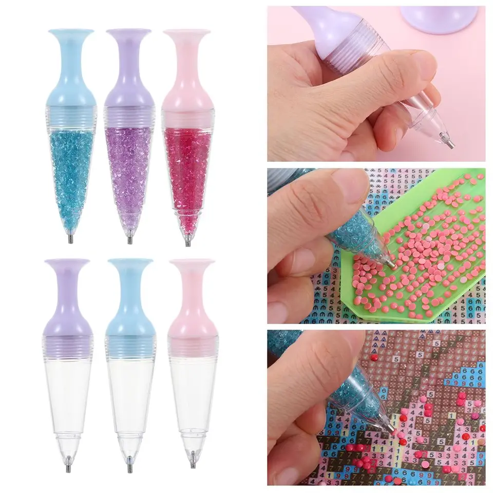 Remeslá šijacie príslušenstvo kvetinový nádoba Tvar krištáľového diamantu maľba nástroja vŕtačka Standrable 5D Diamond Painting