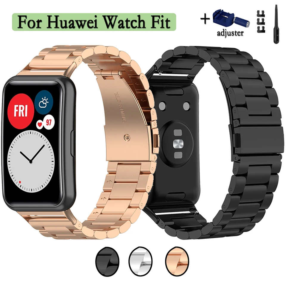 Remienok z nehrdzavejúcej ocele pre Huawei Watch Fit Special Edition náramok pre Huawei Fit New WatchBand s hodinkami