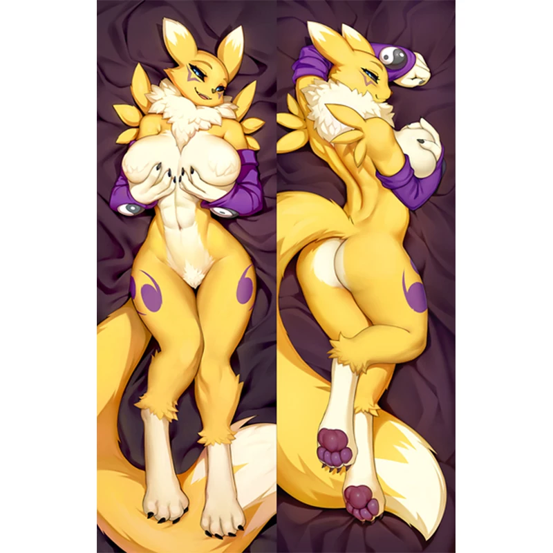 Renamon dakimakura anime japonský otaku waifu život objíma vankúš vankúš Otaku vankúšový vankúš prikrývku vankúšiky dekorácie
