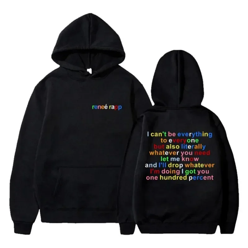 Renee Rapp Everything Pre každému nadmerne nadmerné ženy/Men mikiny mikina Streetwear Hip Hop Hop Pullover Hooded Jacket Outwear