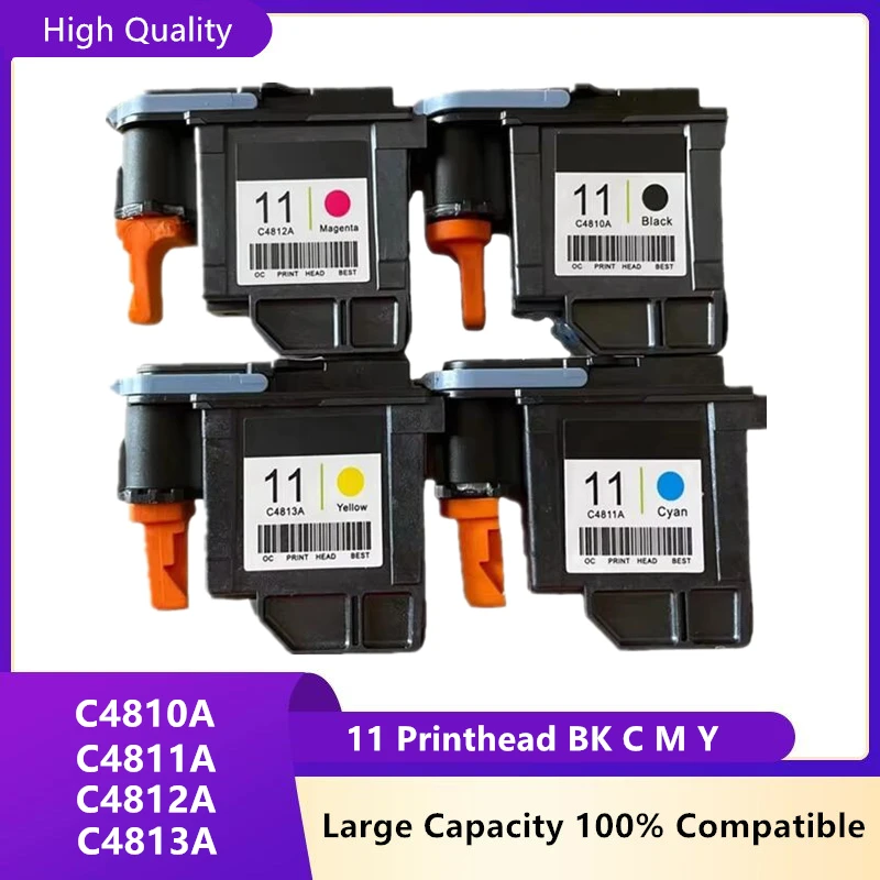 Repasované pre HP 11 Tlačová hlava HP11 C4810A C4811A C4812A C4813A Print Head pre HP 500 800 510 100 110 111 120 1000 1100 1200
