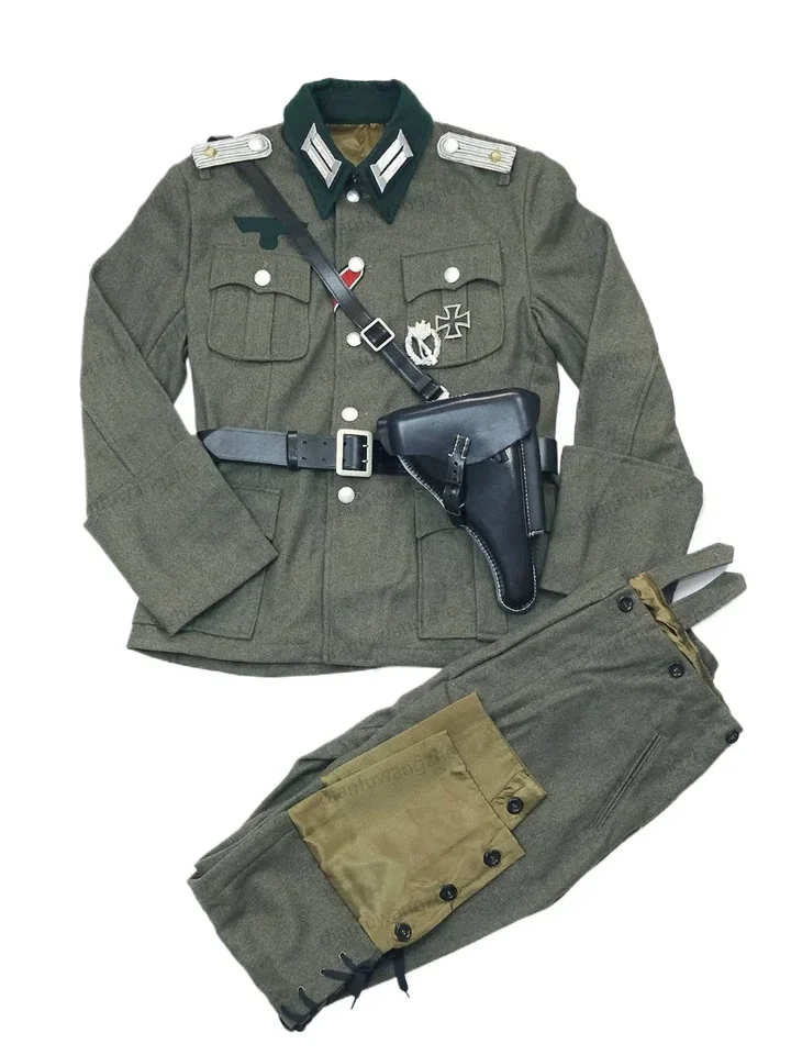 Reprodukcia Cosplay mužov oblečenie M1936 M36 dôstojník vlny Field Tunnickej lýtkov