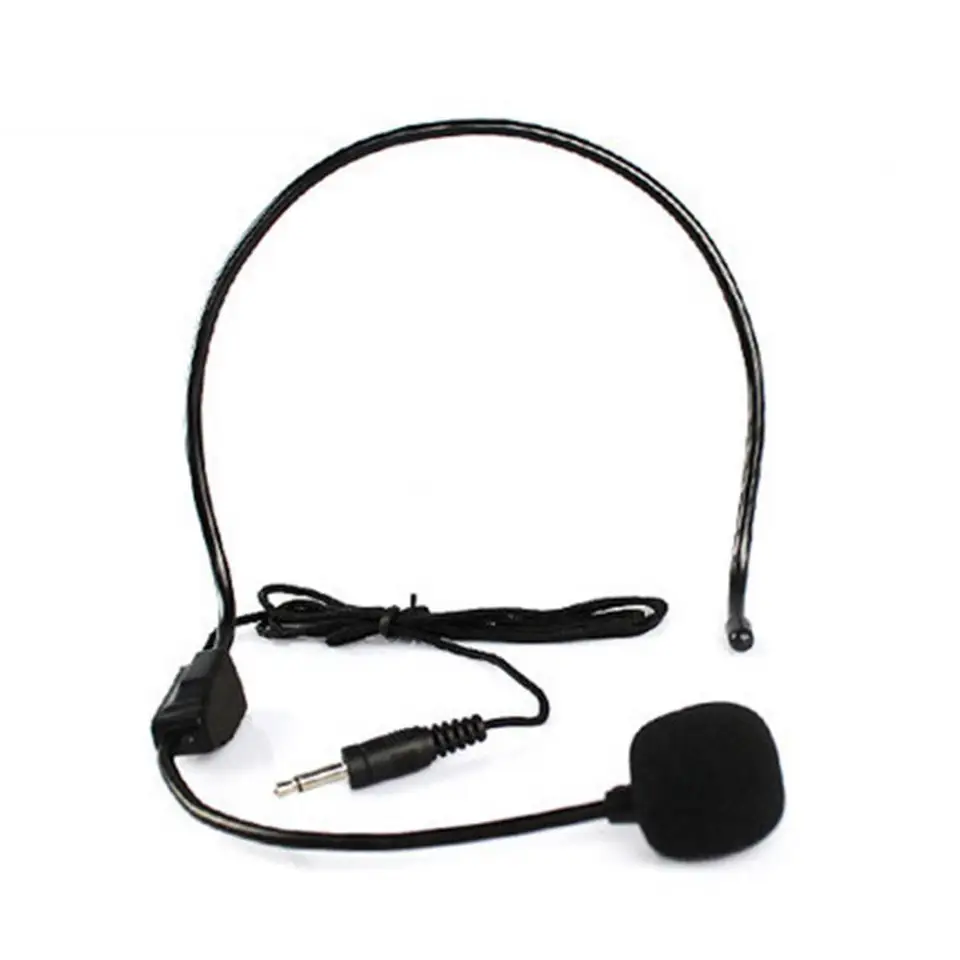 Reproduktor káblového mikrofónu Čierny mini mikrofón Prenosný prenosný vysoký citlivosť pohodlný Universal MIC hlasový zosilňovač pre štúdio
