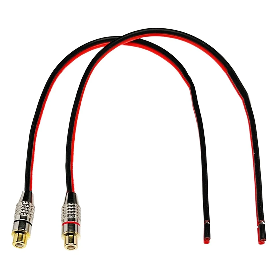 Reproduktorový drôt 14 AWG s fono rca ženským jack, 2 kanály
