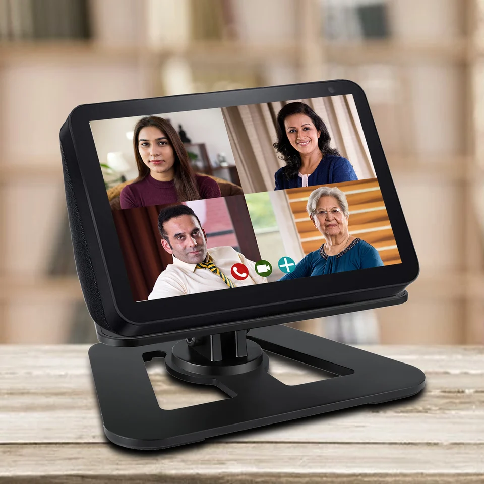 Reproduktorový stojan kompatibilný s Echo Show 8 Smart Reproduktor hliníkovú zliatinu držiteľa pre Echo Show 24 stupňov naklonenie