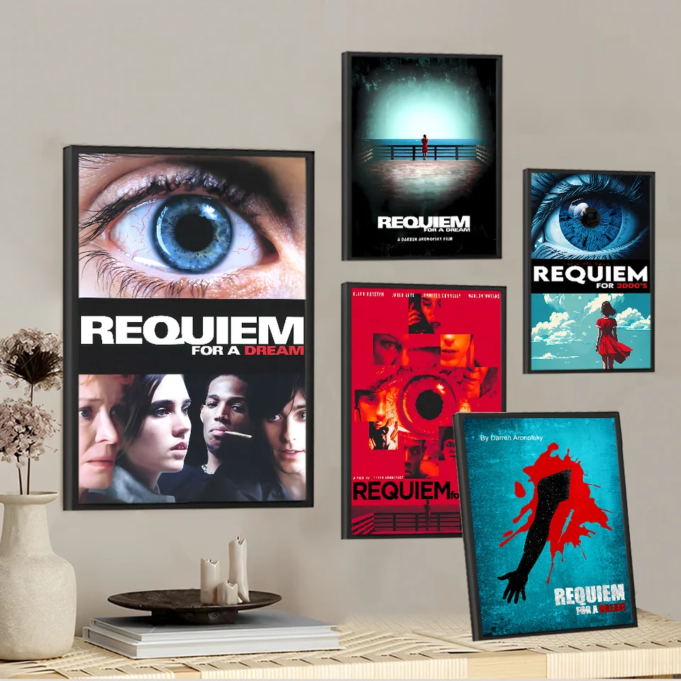 Requiem for a Dream Movie Slepate plagáty Fancy Wall Sticker pre obývaciu izbu dekorácia vintage dekoratívna maľba