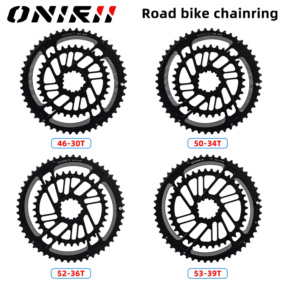 Research Research 46-30T 50-34T 52-36T 53-39T 3 skrutka Direct Mount Crown pre cestné bicykle Senicx Nový