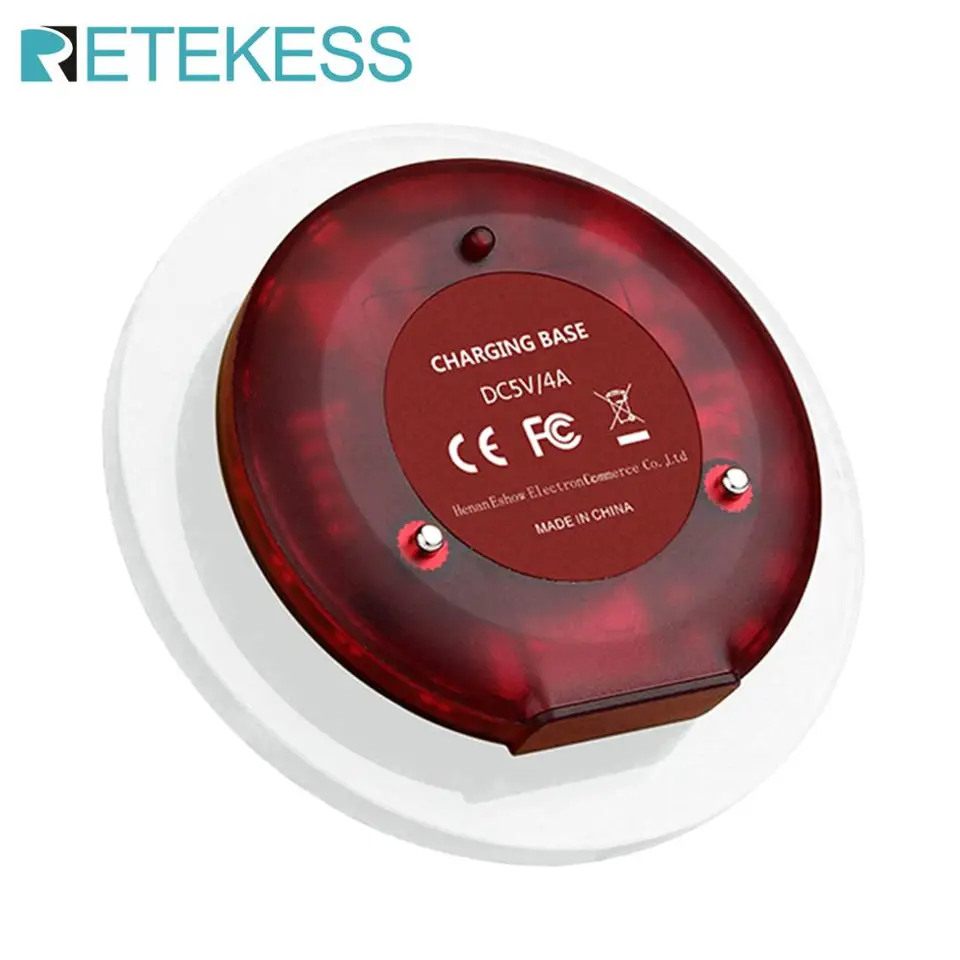 Retekess 1kcs nabíjacia základňa pre reštauráciu T119 Pager Wireless Calling Front System pre klinickú klinik