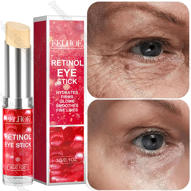 Retinol anti-vrátenia očného krému Zosvetľovanie tmavých kruhov Znižujte jemné čiary Odstráňte očné vrecká opuchy očí Care Kórejská kozmetika