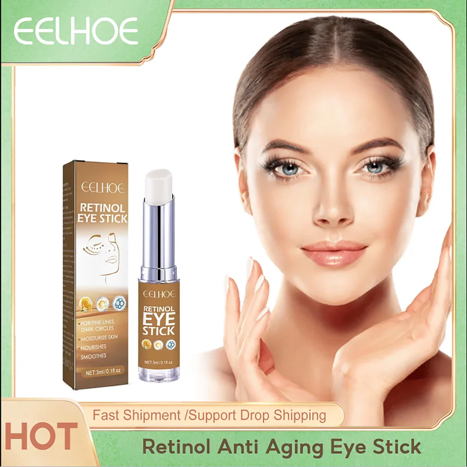 Retinol proti starnutiu očná tyčinka Znížte vrások zdvíhacie zdvíhanie Vylepšenie Vylepšenie Vylepšenia jemných línií Crow's Nohy Odstránenie tmavých kruhov Balzam
