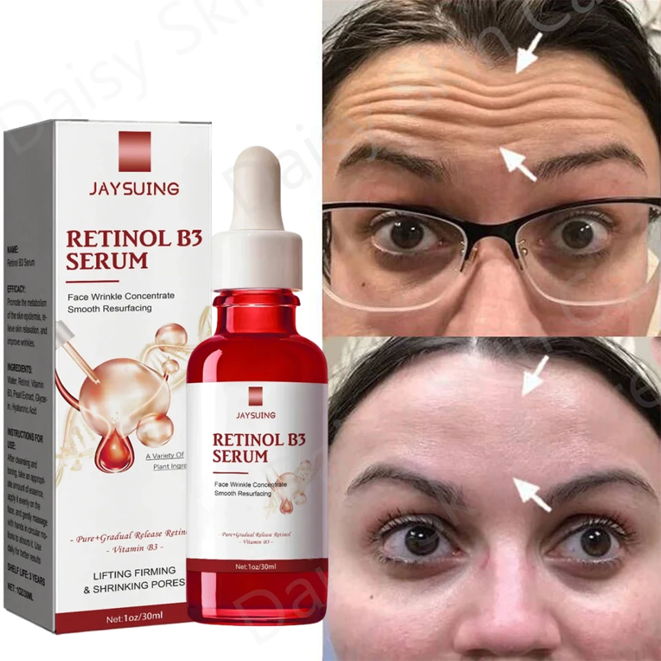 Retinol vrások odstraňovač tváre v sére okamžité posilnenie zdvíhajúca sa kvapalina, ktorá vybledne jemné línie bielenie vyživovanie produktu starostlivosti o pleť