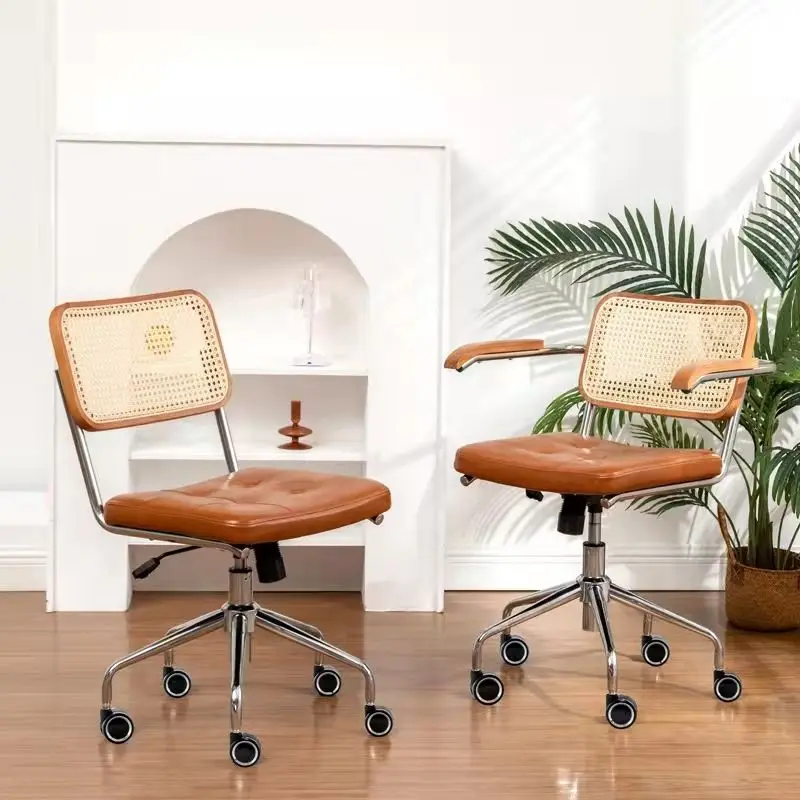 Retro bambus Rattan tkané opera