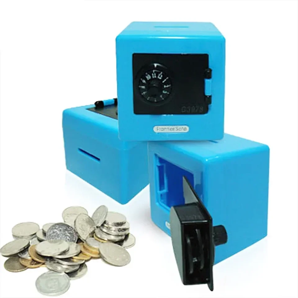 Retro bankomat Rotujúce heslo Cash Coins Saving Box Mini Bank Money Box Bank Bank Box Automatický vklad bankovky vianočný darček
