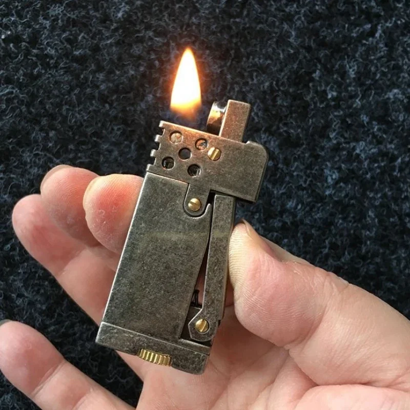 Retro benzínový pazúrik bočného tlaku zapaľovanie cigarety zapaľovače benzínové zákopy petrolej ľahší olej benzínového ohňa kreatívny darček
