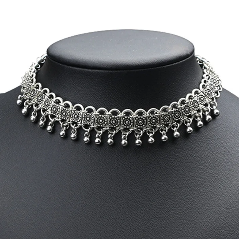 Retro boho plážový choker náhrdelník vinobranie zliatinový reťazec Maxi Chockers náhrdelník pre dámske vyhlásenia šperky ywxl035