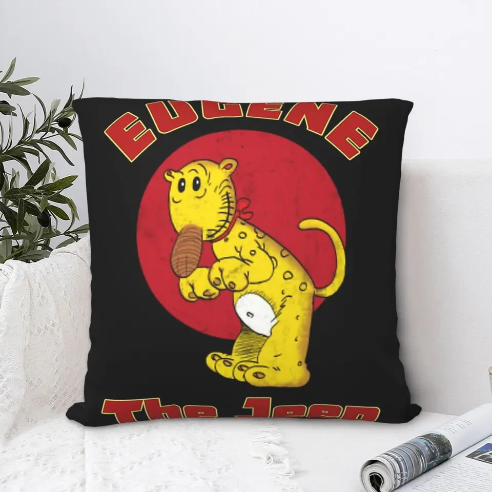 Retro eugene džípový vankúš vankúš Popeye The Sailor Man Cartoon Backpack CoJines pokrýva tlačité priedušné pre domáci dekor