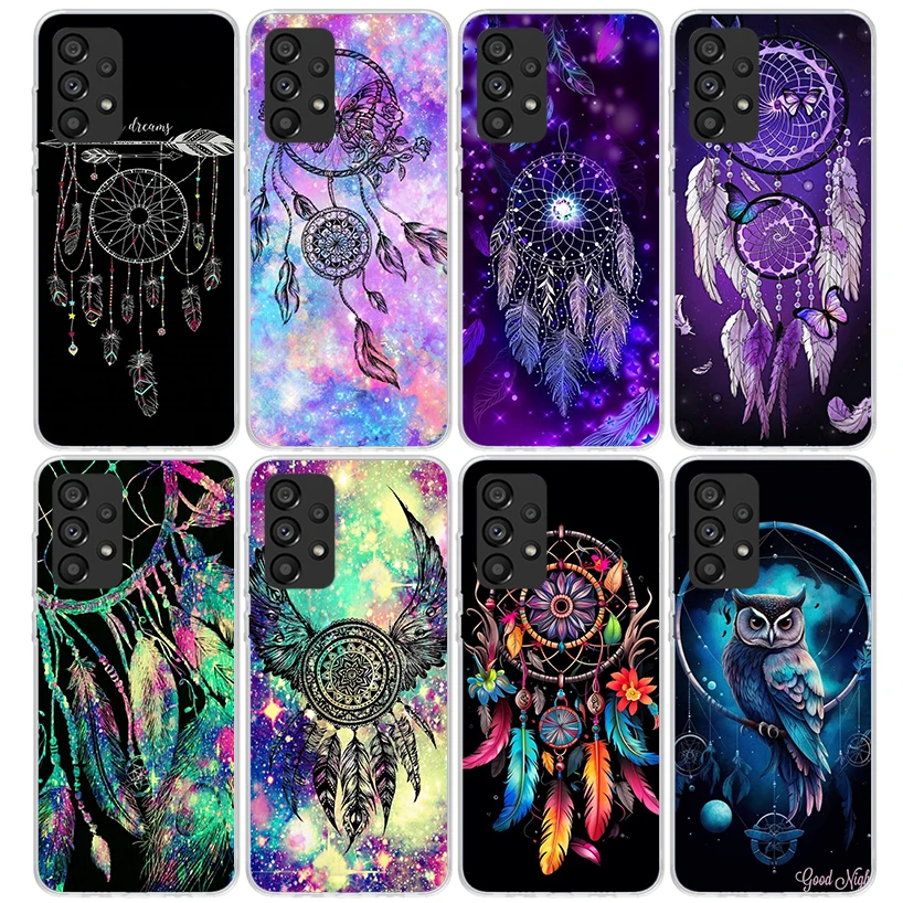 Retro Feather DreamCatcher Pase pre puzdro pre Samsung Galaxy A15 A25 A35 A55 A14 A24 A34 A54 A13 A23 A33 A53 A12 A22 A32 A32 A52 A05S A0