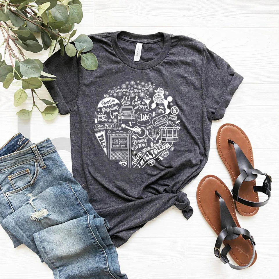 Retro Gilmore Girls T-Shirt Stars Hollow košeľa Rory Lorelai Gilmore Tees Luke's Diner TV TV Show Inspiredy Tshirt Tops Tops