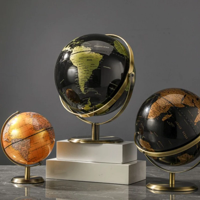 Retro globe ozdoby kreatívne globe modelovanie Vintage domáca kancelária vínny kabineta dekorácie knižnica ornament Light Luxury Display