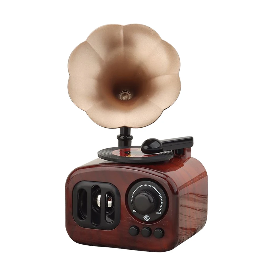 Retro gramofón hudobná skrinka stolová stolová stolová dekorácia miniatúrna fonografia Tvar hudobnej skrinky pre narodeniny Valentines Deň výročia