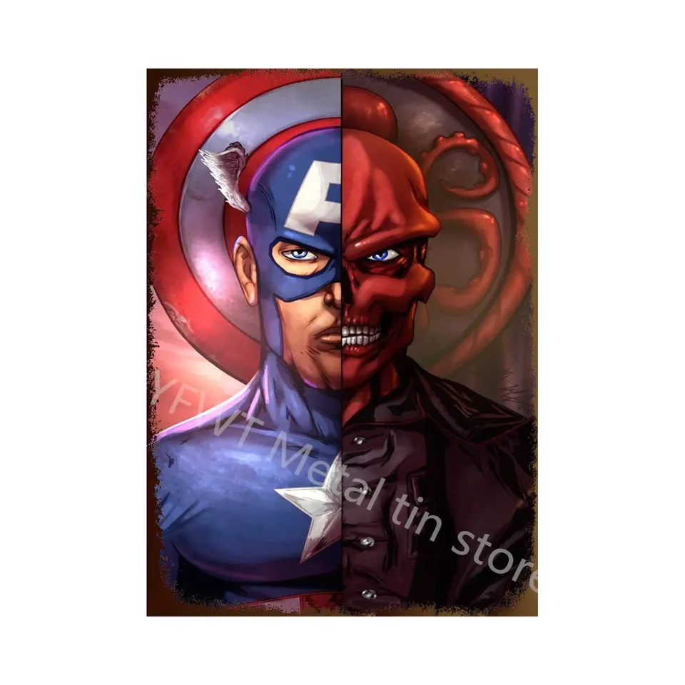 Retro kovový plagát anime spiderman vintage cínový znak kino stena dekoratívny tanier pre domácu izbu dekor estetický darček