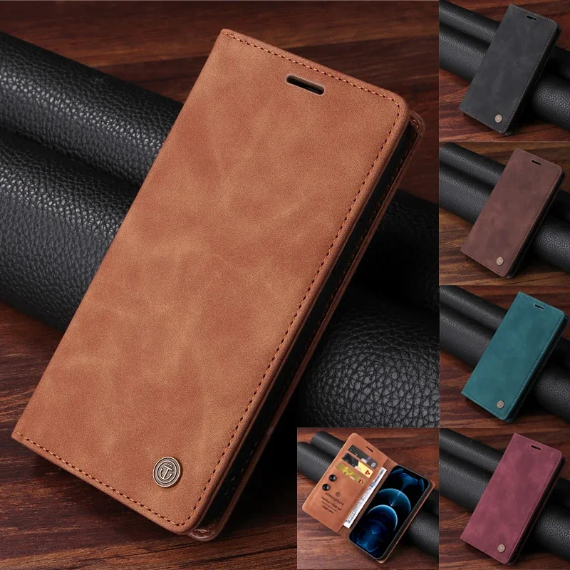 Retro matné luxusné puzdro pre klikatú peňaženku pre Samsung Galaxy A35 A25 A55 5G A15 4G A05S SM-A556B A356E SISID Color
