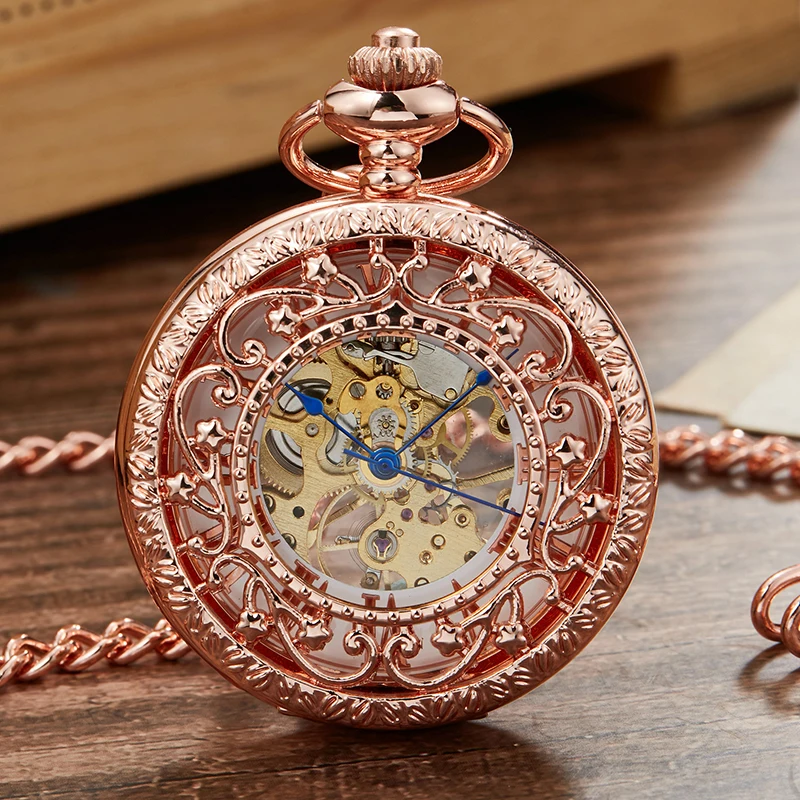 Retro mechanické vreckové hodinky pre mužov duté sochárske kostry parné pulz rímske číslo vytáčanie ručne vetra hodinky reloj de Bolsillo