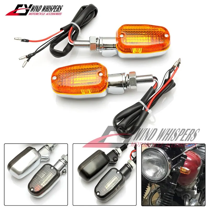 Retro motocykel upravený predný zadný signálny signál Univerzálny zákrut pre Honda Triumph Yamaha CB400SS BWS Monkey VRX400