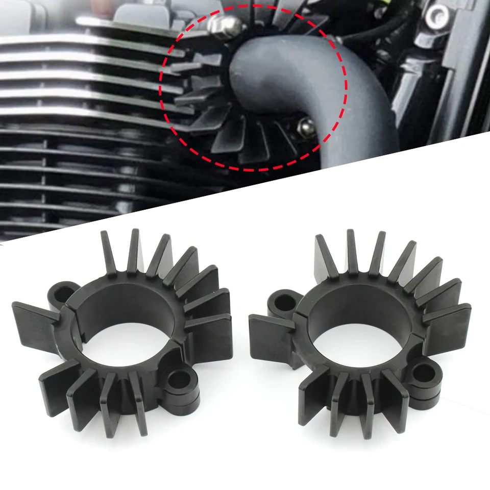 Retro motocykel výfukový výfuk Heat Wink Chladenie plutvy pre triumf Bonneville Bobber Speedmaste 900 1200 XC XE T120 Street Twin Cup