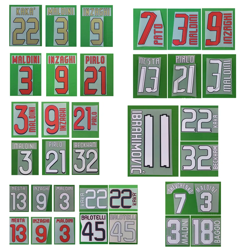 Retro Namesset Tlač 2004 2006 2008 2010 2012 2013 DIY Prispôsobenie Názov Číslo prenosu tepla Futbalový záplat odznak