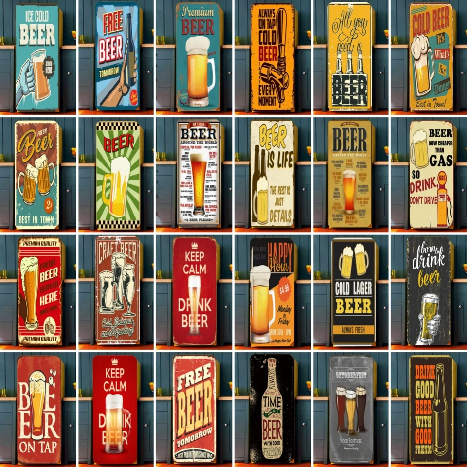 Retro pivo nápoj chladnička na dverové nálepky vodotesný PVC chladnička tapety vintage šálka pivné plagáty kuchynské dekorácie nálepky