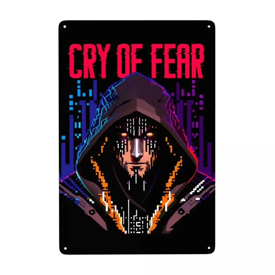Retro plač strachu kovový znak personalizovaný Simon Henriksson Cry of Fear Tin Plaque Yard Decor Decortions Art