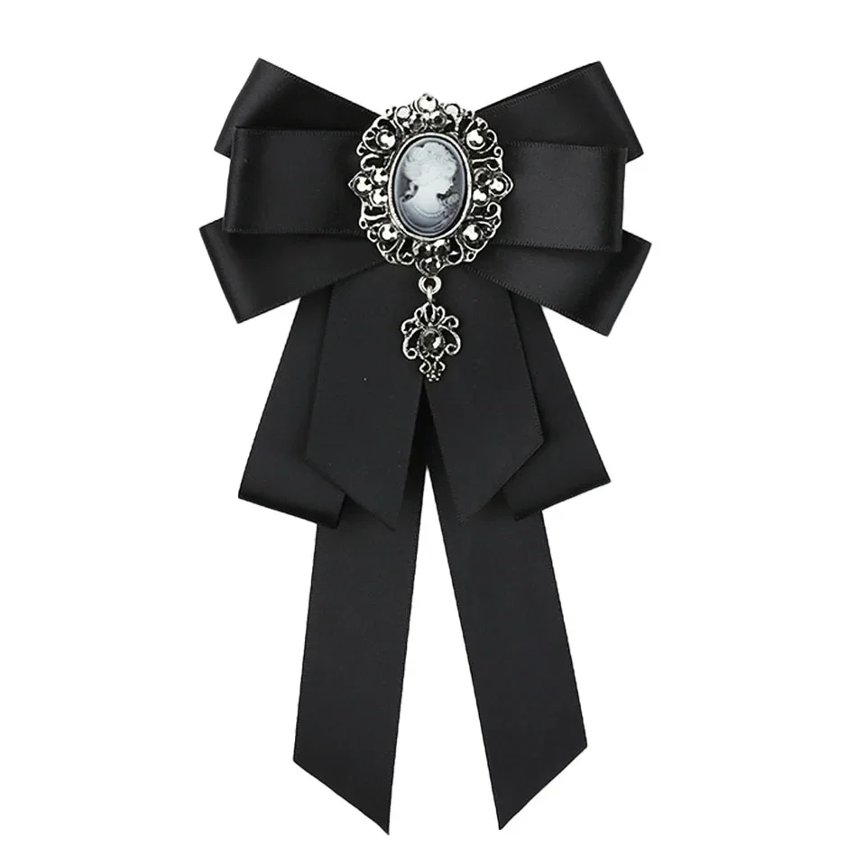 Retro ručne vyrobená látka Bow Brošľ za stuhu Rodinestone bowknot kaska klopa klopy Men oblek košeľa obojok svadobná strana šperky darčeky
