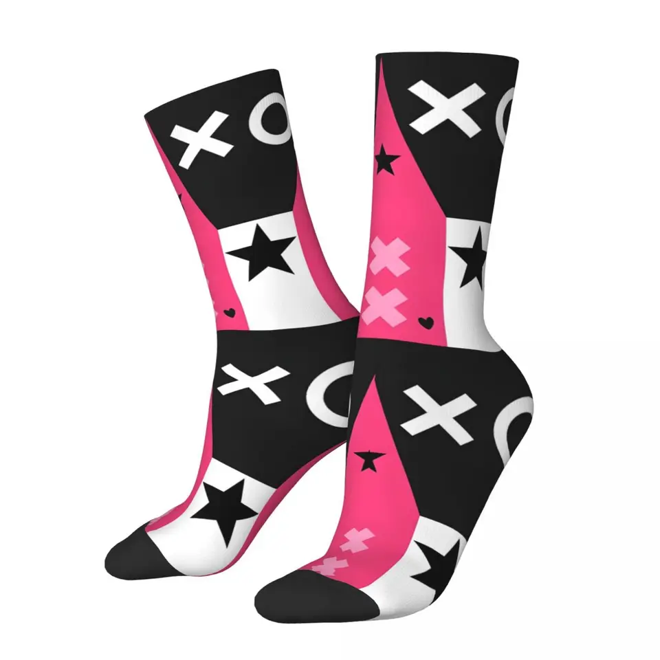 Retro verosika Duffle ponožky Pánske kompresné ponožky unisex harajuku vzor vytlačené novinky Crew Sock Z3