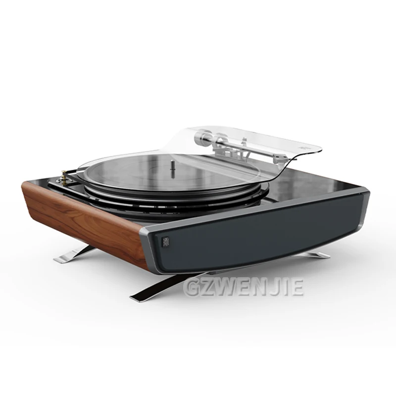 Retro vinylový rekord Player W/ Dustodoospted Cover Classic Nostalgic Style Record Player 33/ 45pm Gramofón fonograf