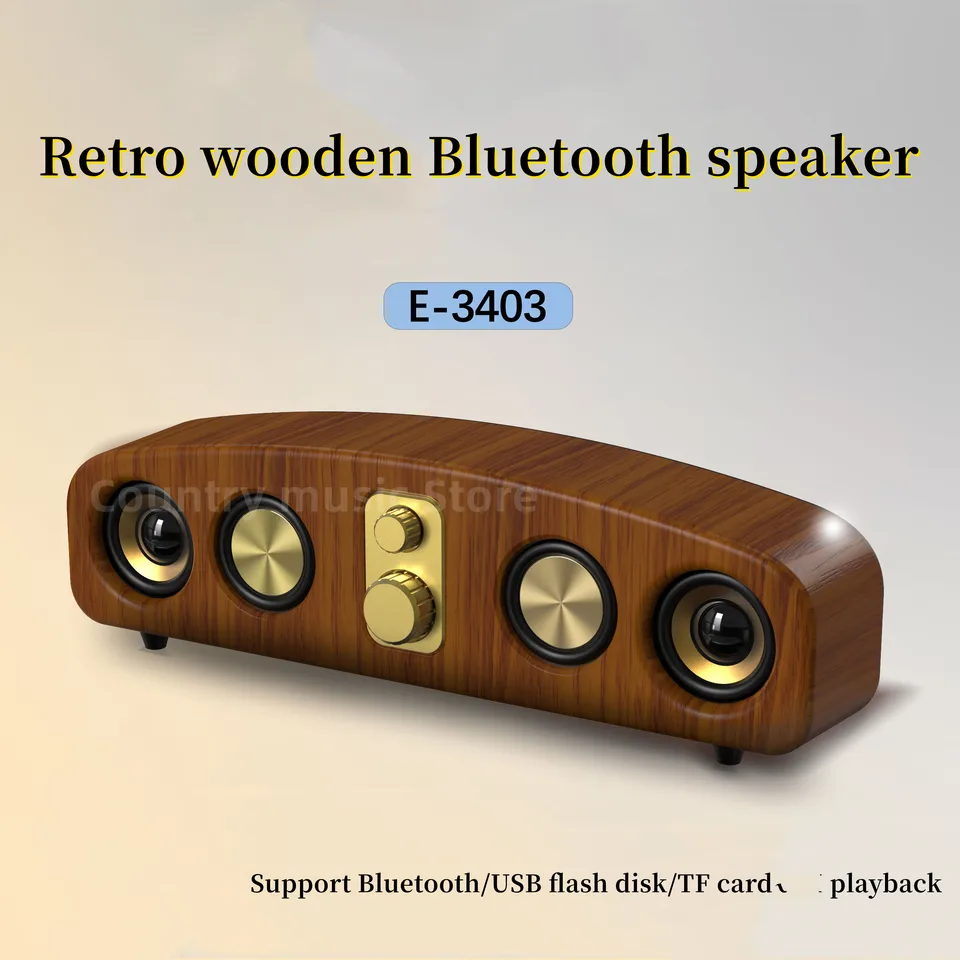 Retro Wireles Bluetooth Reproduktory Domov subwoofer počítačový počítačový počítač zvukovú skrinku prenosný zvukový zvuk Blaster Caixa de Som