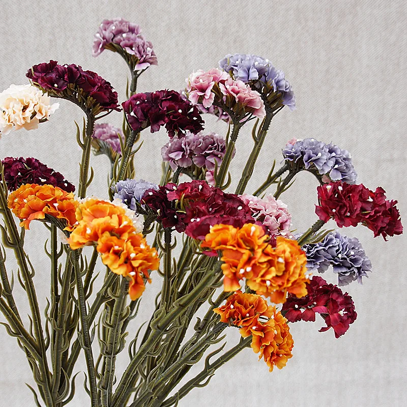 Retro štýl hviezda kvetina vetvy hodvábne umelé kvety okno Displej svadobné fotografie rekvizity Flores Artificiales