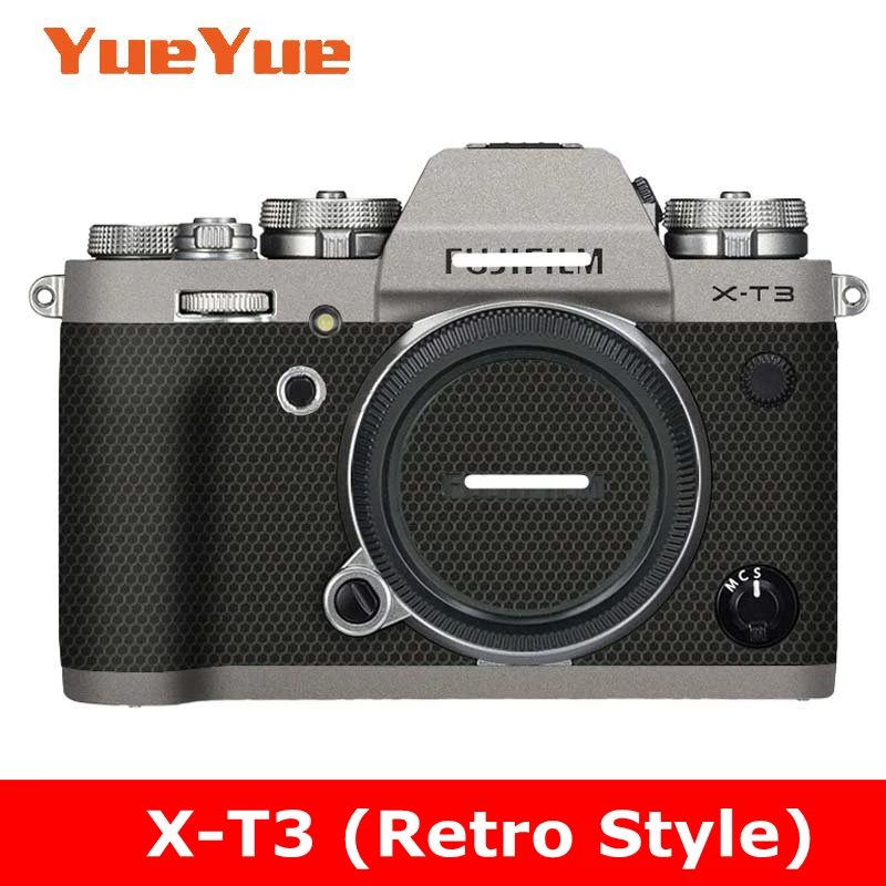 (Retro štýl) pre Fuji Fujifilm X-T3 XT3 Anti-Scratch Camera Coacher Coat Ochrana Ochranné filmové chránič pokožky