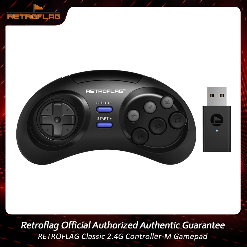 Retroflag Classic 2.4G Controller-M GamePad pre Raspberry Pi kompatibilný prepínač / Windows / MD Mini / MD Mini 2 ovládanie hry