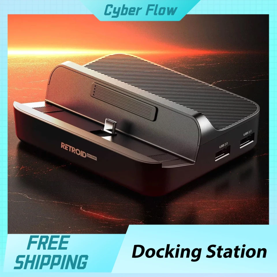 Retroid Pocket 5 Docking Station pre retroidné vrecko 4 Pro/ RP5 Retroid Pocket Prispôsobiť Mini Game Console Dock Gamer Accessories