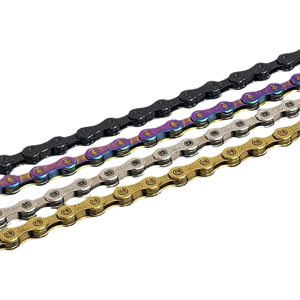Reťazec bicyklov YBN / SUMC, 8S, rýchlosť 9S, reťazce bicyklov MTB, šedá, striebro, 114 l, 120 l, 126 l, ZR-reťazec, nový