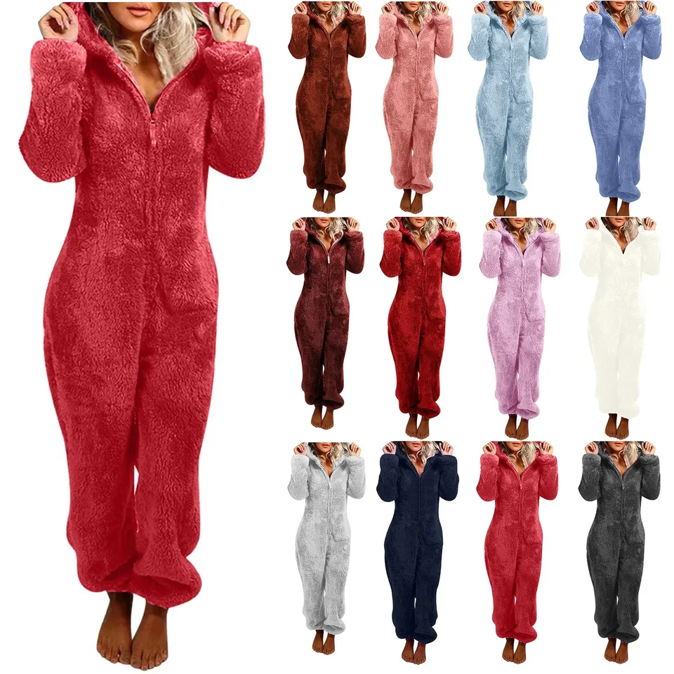 Režim Sourrire Vêtements de Nuit Ensemble plus la taille capuche súbory pyžamy naliať femmes dospelých naliať Hiver