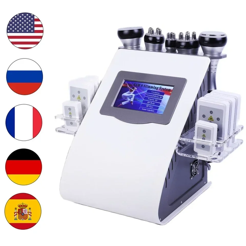 RF Tool 40K Cavitation Ultrazvuk z chudnutia Multipolárne protivnotné omladenie pokožky