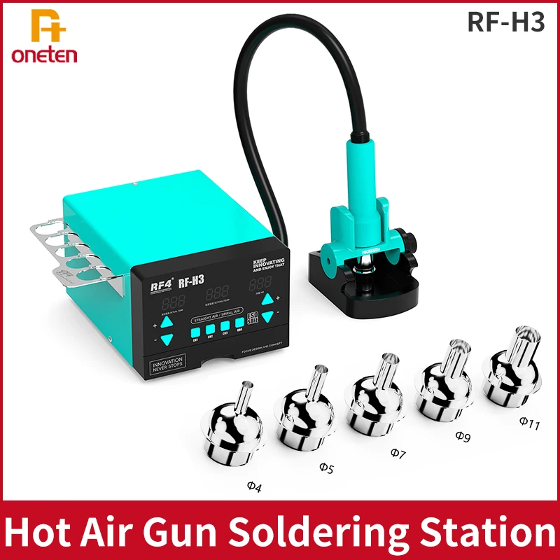 RF4 H3 1200W Fast Desoldering Hot Air Soldering Station Digital Display Intelligent BGA Rework Station pre opravu čipov PCB